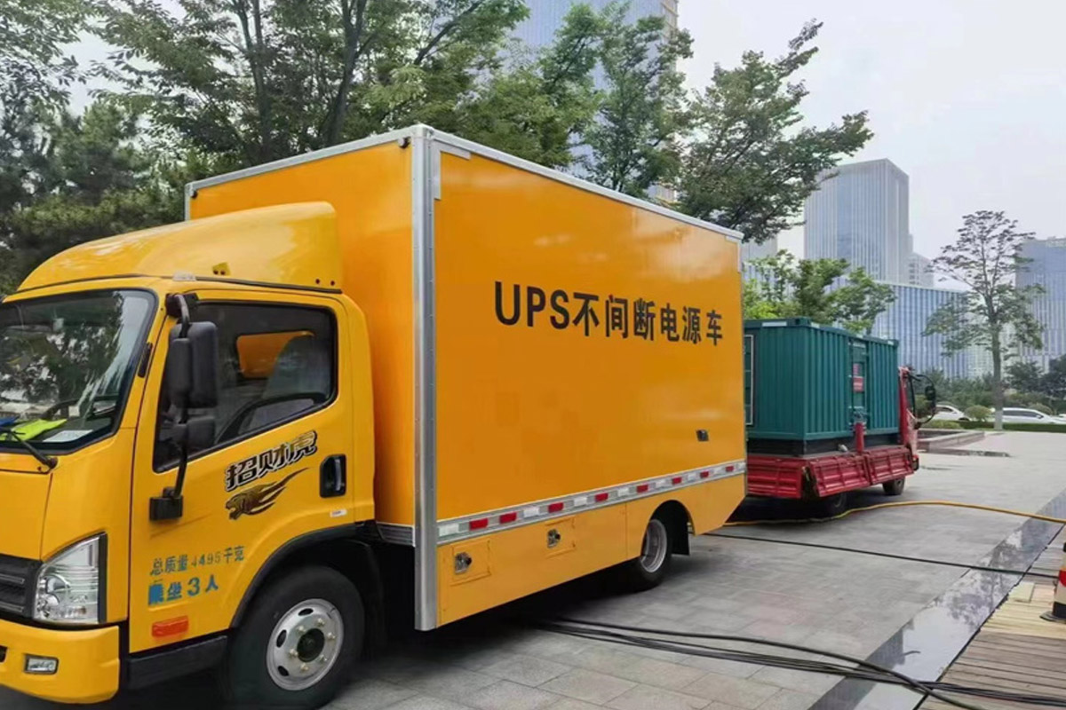 新余发电机租赁施工现场